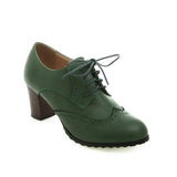 Breakj Rock Single Shoes High Heel Thick Front Belt Large Size Women's Shoes