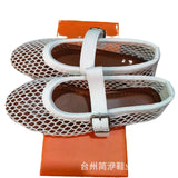 Breakj 2025 Fish Grid Hollow Net Sandals Women Flat Bottom With Mary Treasure