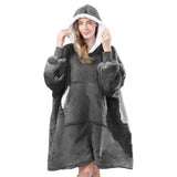 Blanket Men Women Giant Oversize Hoodie Sweatshirt Sweat Hooded Winter Bathrobe Blanket Sherpa Fleece