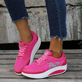Casual Women's Shoes Platform Flats Lady Beauty Sewing Fitness Shoe New Trendy Health Wedges Sneakers Size