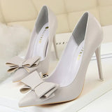 Shoes Bow-knot Pumps Women High Heels 2022 Fashion Women Heels Lady Stiletto Shoes Wedding Shoes Classic Pumps