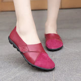 Sale Woman's Flats Shoes woman Soft Genuine Leather Big Size Boat Shoes for Women shose summer