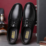 black Men Formal Shoes autumn Winter Men Dress Shoes Brand Men Leather Shoes Men Classic Business