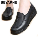 leather shoes women big size4.5-9 round toe designer flatshoes women hard-wearing light loafers