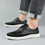 Breakj Shoe Factory Men's Casual Board Shoes Large Size Fashion Trend Soft Bottom Tie-Up Men's Shoes 2023