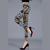 Printed Leggins Elastic Fitness Leggings Sexy Pants Women Push Up Trousers Summer Gym Sports
