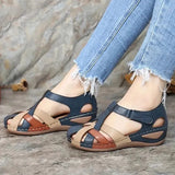 Shoes Woman Sandals Casual Women's Sandalias Retro Women Sandals Female Gladiator Beach Ladies Wedges Shoes Plus