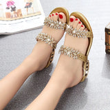 New Women's Sandals And Slippers Fashionable Square Heeled Open Toe