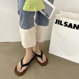 Breakj 2023 New Korean Version Of Flip-Flops Web Celebrity Ins Niche Fashion Flat Sandals Women's