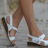 Breakj Summer New Large Belt Buckle Lady Sandals Slope And Leisure Beach Women's