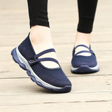Summer Women Sneakers Breathable Mesh Black Casual Shoes Soft Ladies Sport Shoes Jogging Tenis Feminino Red Trainer