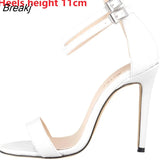 2023 Women Sandals Summer Fashion Brand Thin High Heels Ankle Strap Gladiator Sandal Narrow Band Party Pump