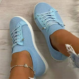 blue pink Shoes Woman Flats basket Comfortable Mesh Lace up Sneakers Women Chaussure Femme Vulcanize Shoes sneakers