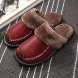 Slippers Winter Home Soft Floor Slippers For Men Female Indoor Plush Sewing Women Flat Shoes 2020 Couple Footwear