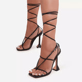 Summer New Women Sandals Sexy High Heel Shoes Woman Gladiator Clip Toe Bandage Buckle Strap Ladies Fashion Stiletto