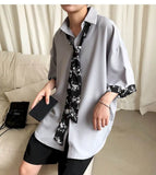 Shirt Men Bouse Women White Japanese Summer 2021 Short Sleeve Student Korean Loose Fairy Tie Shirts Retro