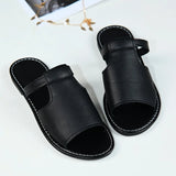 Breakj Fashion New Slippers Large-Size Hollow Pure-Color Fish Mouth Sandals