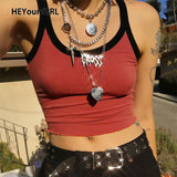 Casual Sleeveless Camis Top Women Fashion Spaghetti Strap Tops Tees Backless Solid Wrap Crop Top Streetwear
