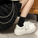 Red Book Recommends Ugly Cute Bread, Small White Shoes, New Korean Version Of Muffin Shoes, Velcro Shoes, Sports And Leisure