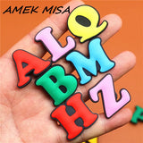 PVC Capital English Letters Shoe Charms Shoes Accessories Croc Shoe Buckle Decorations Ormaments fit JIBZ Party Kid's