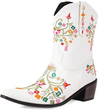 Breakj 2023 New Comfort Low And Embroidery 40-43 Women's Low Boot Boot Boots