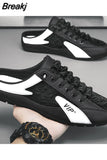 men 2023 New Style lat-soled Wild Flat-bottomed Summer Thin Section Baotou Half