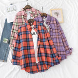 Design Women Blouses Shirts 2021 New Womens Tops And Blouses Long Sleeve Casual Plaid Shirt Young Style Lady Blouse