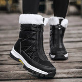 Breakj Cotton Shoes Women's New Casual Fashion Umbrella Rag Wool Thick To Keep Warm Snow Boots Cotton