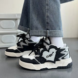 Heart Womens Sports Shoes 2024 New Style blue Cute Women's Shoes Kawaii Platform Vulcanized Footwear Ladies Casual