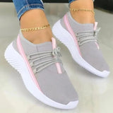 Women Sneakers Lace Up Sneakers For Women Soft Mesh Shoes Woman Sneakers Flat Comfortable Female Footwear Zapatos De