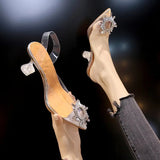Women Pumps Transparent High Heels Sexy Pointed Toe Slip-on Wedding Party Brand Fashion Shoes for Lady Thin