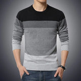 Men's Sweater O-Neck Striped Slim Fit Knittwear 2020 Autumn Mens Sweaters Pullovers Pullover