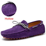 Size 38~47 Genuine Leather Loafers Hot Sale Driving Shoes Fashion Casual Shoes Original Design Summer Flats Moccasins