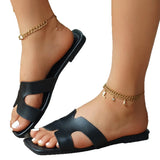 Breakj Can Wear Cold Slippers Women's 2025 Summer New One-字 Drag Women's