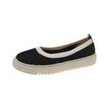 Fisherman Shoes Women's Small Fragrant Spring And Autumn New Korean Version Of Knitted Soft Sole Flying Breathable Single