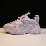 Design Women Shoes 2021 Fashion Women's Chunky Shoes Trendy Purple Platform Sneakers Fitness Ladies Trainers Casual
