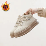 Breakj Add Velvet Cotton Shoes Women 2024 Winter New Ins Fashionable Versatile Add Velvet Add Thick Ugg Boots Leisure