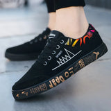 Autumn Men's Flat Shoes Canvas Sneakers Shoes Fashion Men Comfortable Breathable Casual Shoes Male Lace Up