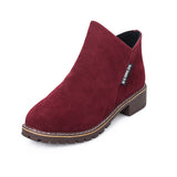 Breakj Women's Boots Autumn And Winter Grinding Party And The Korean Version Of Martin Boots Women's Casual Large-Size Short-Bobine Cotton Boots