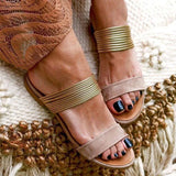 Summer Women Sandals Fish Mouth Bohemia Style Flat Sandals Ladies Shoe Women Slip On Female Soft Beach Dropshipping