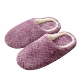 Women Wool House Slippers Warm Soft Flat Shoes Home Indoor Footwear Candy Color Autumn Winter Fashion 2021 Shoe Plus Size