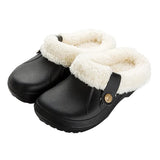 Shoes For Woman Men's Slippers Plush Warm Fur Slippers Clogs Lovers Home Slippers Shoes For Female Mules Women's