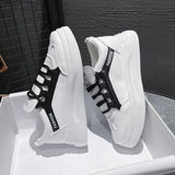 Korean Women Shoes White Platform Sneakers Ladies Spring Flying Casual Shoes Women Breathable Mesh Shoes For