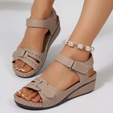 Breakj 2025 Large-Size Casual Fish-Mouthed Sandals Hot Roman Breeze Sandals Women Wear Magic