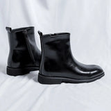Breakj Boots High Boot Side Zipper Casual Leather Boots 2023 New