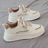 Breakj Version Of Small White Shoes Women's 2025 Summer New Leisure Sports Breathable Old Shoes Women's Thick-Soled High-Span