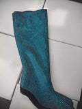 Breakj Winter Show New Pointed Slope And Ultra High Heel Rhinestone Large Size And Knee Boots Women's