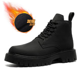 Breakj Wind Ins Black Martin Boots Male Trend Autumn And Winter Tooling Locomotive Boots Korean Version High Gang
