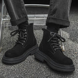 Breakj Martens Couples Fall 2024 Short Boots Fashion Ready Large Yellow Boots British Style Work Boots