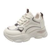 Version Of The Thick Platform Small White Shoes 2024 Spring Fashion New Dad Shoes Female Ins Tide Increased Casual Sports Single Shoes
